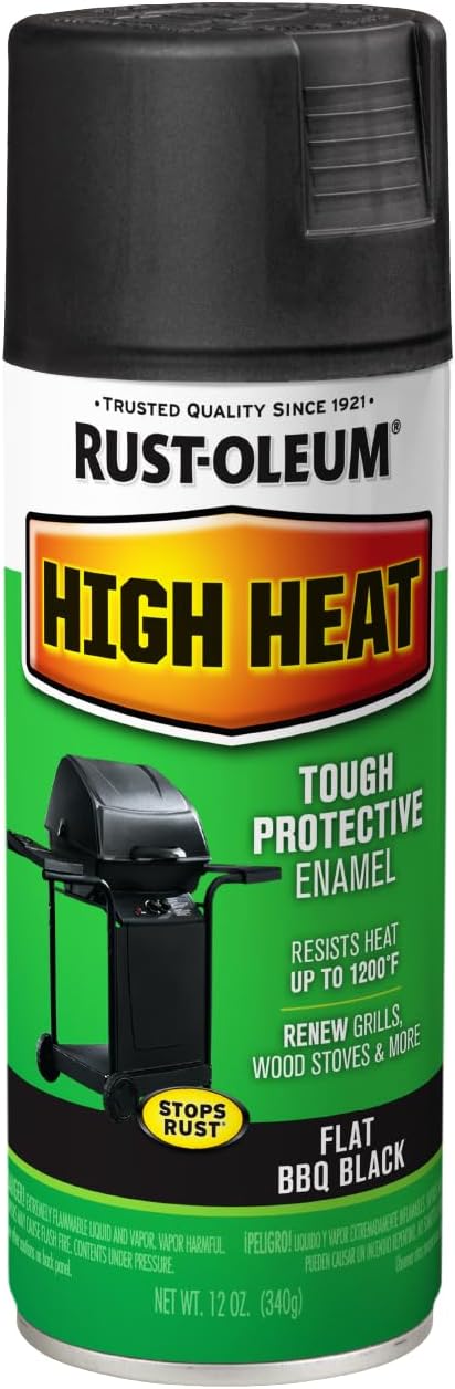 Rust-Oleum High Heat Flat Bar-B-Que Black Enamel Spray Paint