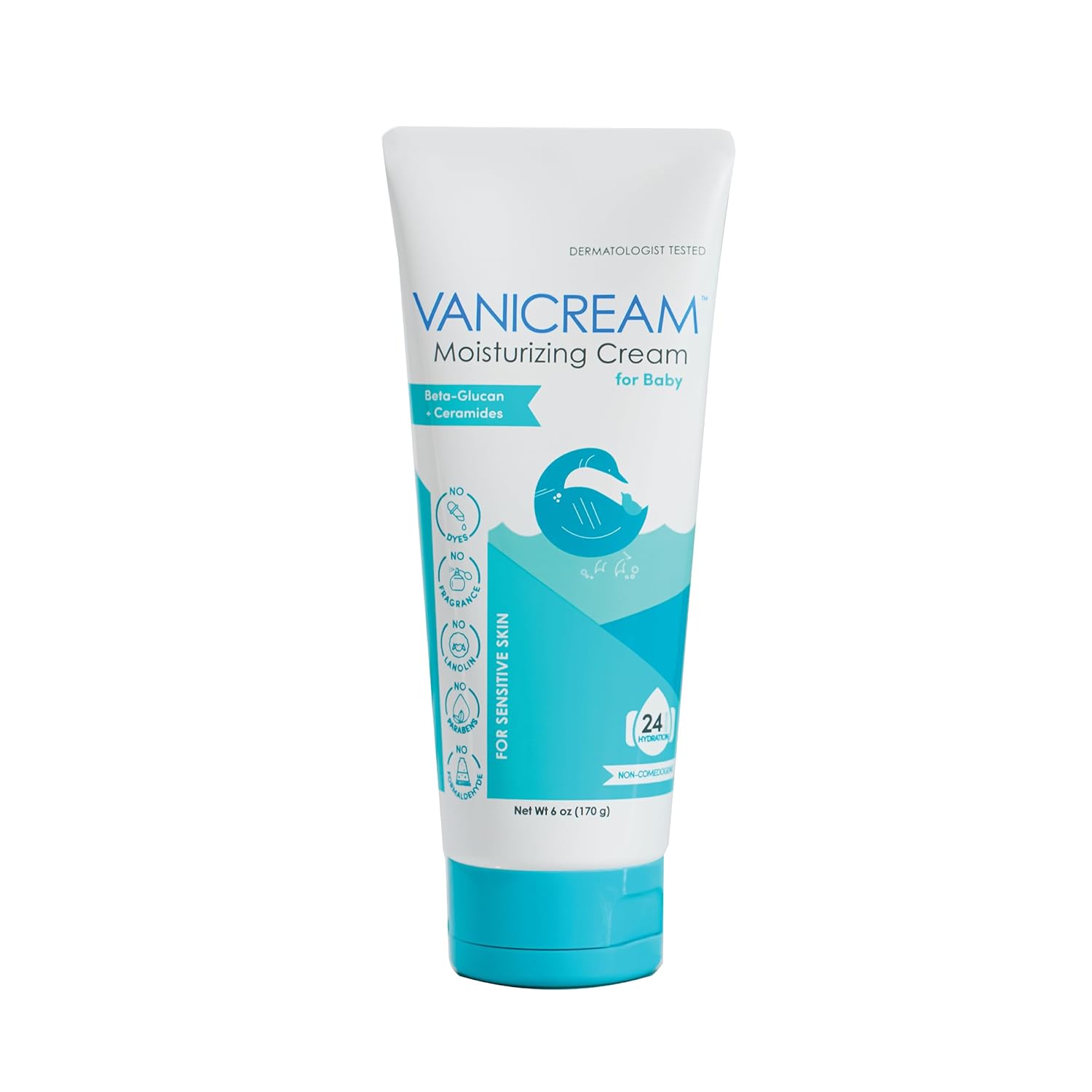 Vanicream Moisturizing Cream for Baby, Gentle, Hydrating Baby Lotion, 6 Oz
