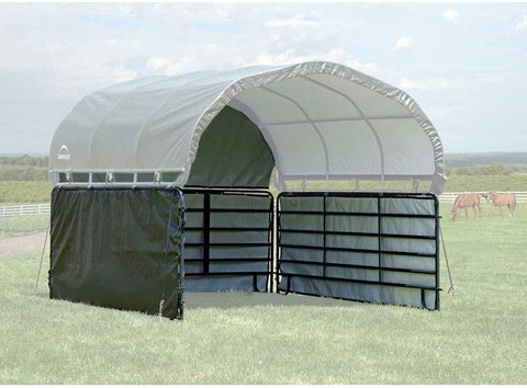 ShelterLogic 12'x12' Equine, Livestock and Agricultural Shelter Enclosure Kit (Corral Panels and Shelter Not Included)