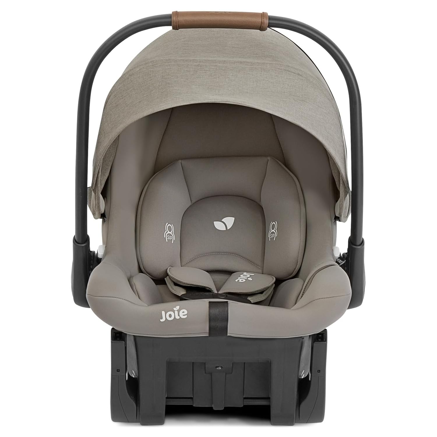 Joie Mint Latch Baseless Infant Car Seat – Lightweight, Built-in Rigid Lower Anchor Attachments and Side-Impact Protection – No Base Installation Required, Travel-Friendly Design (Dove)