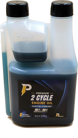 Power Performance Premium 2-Cycle Oil 16oz Easy to Measure Bottle