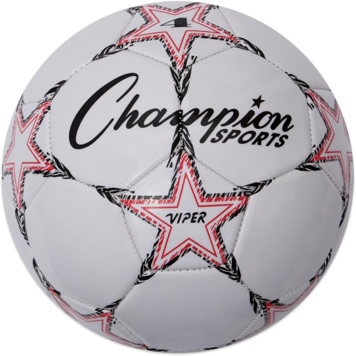 Champion Sports Viper Soccer Ball – TPU Soft-Touch Training Ball in Sizes 3,4,5 for Indoor/Outdoor Play