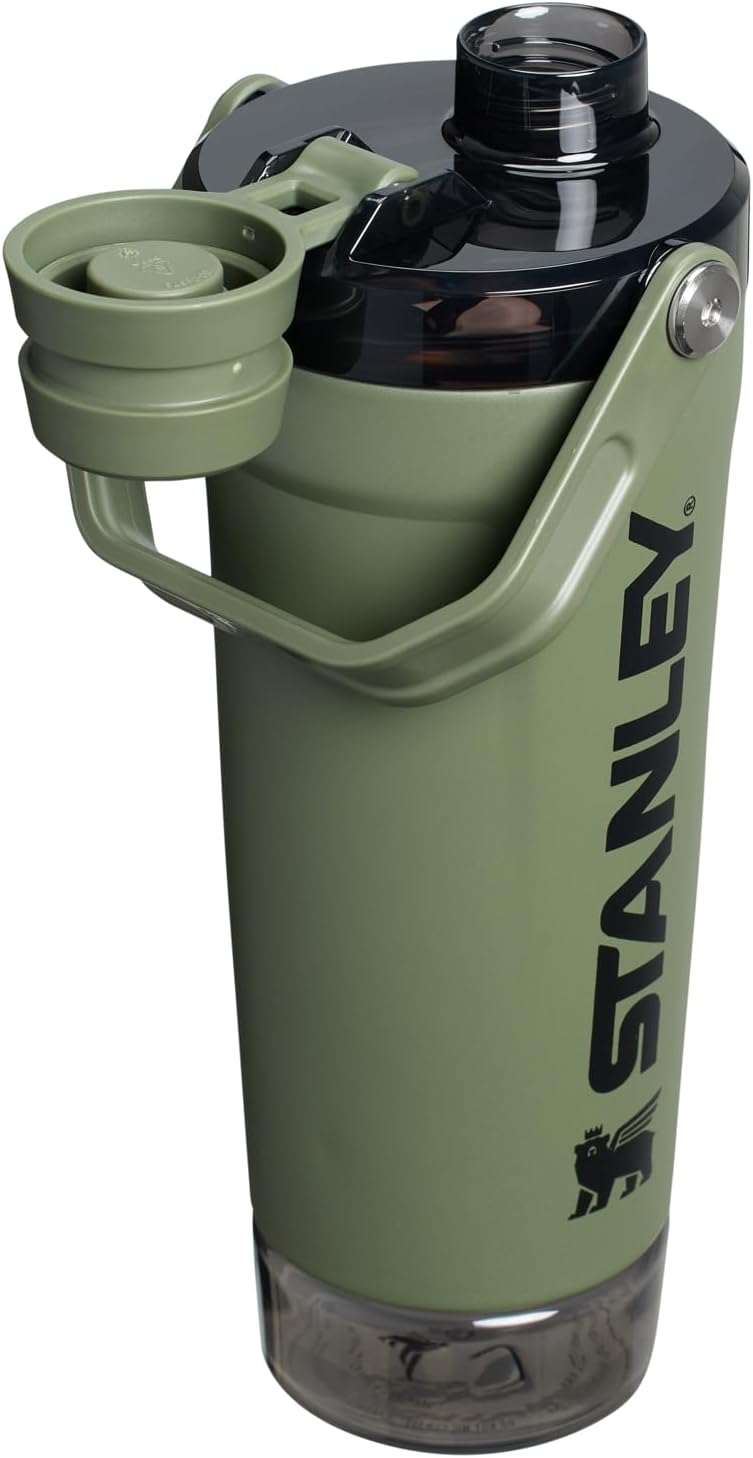 STANLEY Vitalize Shaker Bottle, 20 oz, Dried Pine