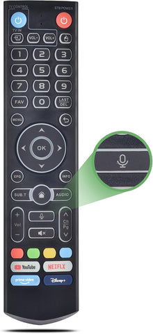 Replacement Intelligent Voice Backlit Remote for vSeeBox V5 Pro/V3 Plus/Pro