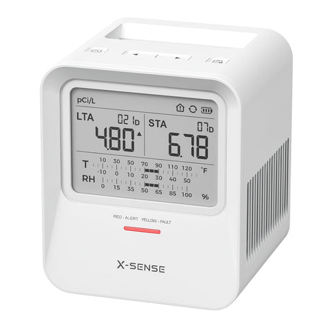 X-Sense Radon Detector for Home, Audible & Visual Alerts, XR0B-SR
