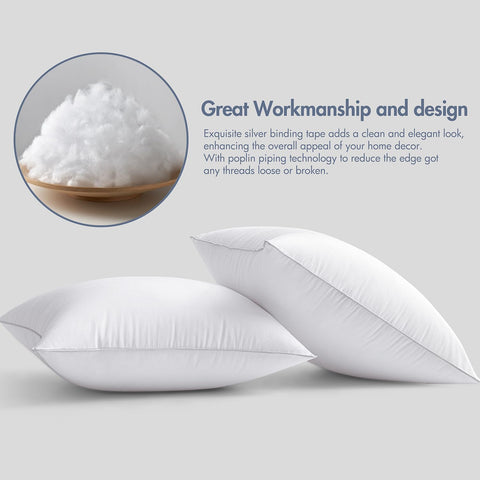 MIULEE 28x28 Euro Pillow Insert -Decorative Throw Pillow with 100% Cotton Cover Square for Sofa Couch