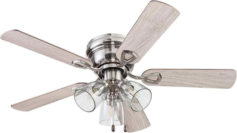 Portage Bay Renton 42" Ceiling Fan with LED Light, Brushed Nickel