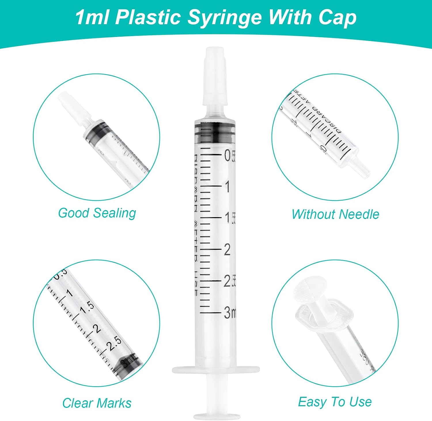 20 Sets 3ml Colostrum Syringes with Caps No Needle Colostrum Collector Kit Include 20pcs 3ml Sterile Syringes, 20 Labels, 2 Storage Bags and 1 Measuring Cup