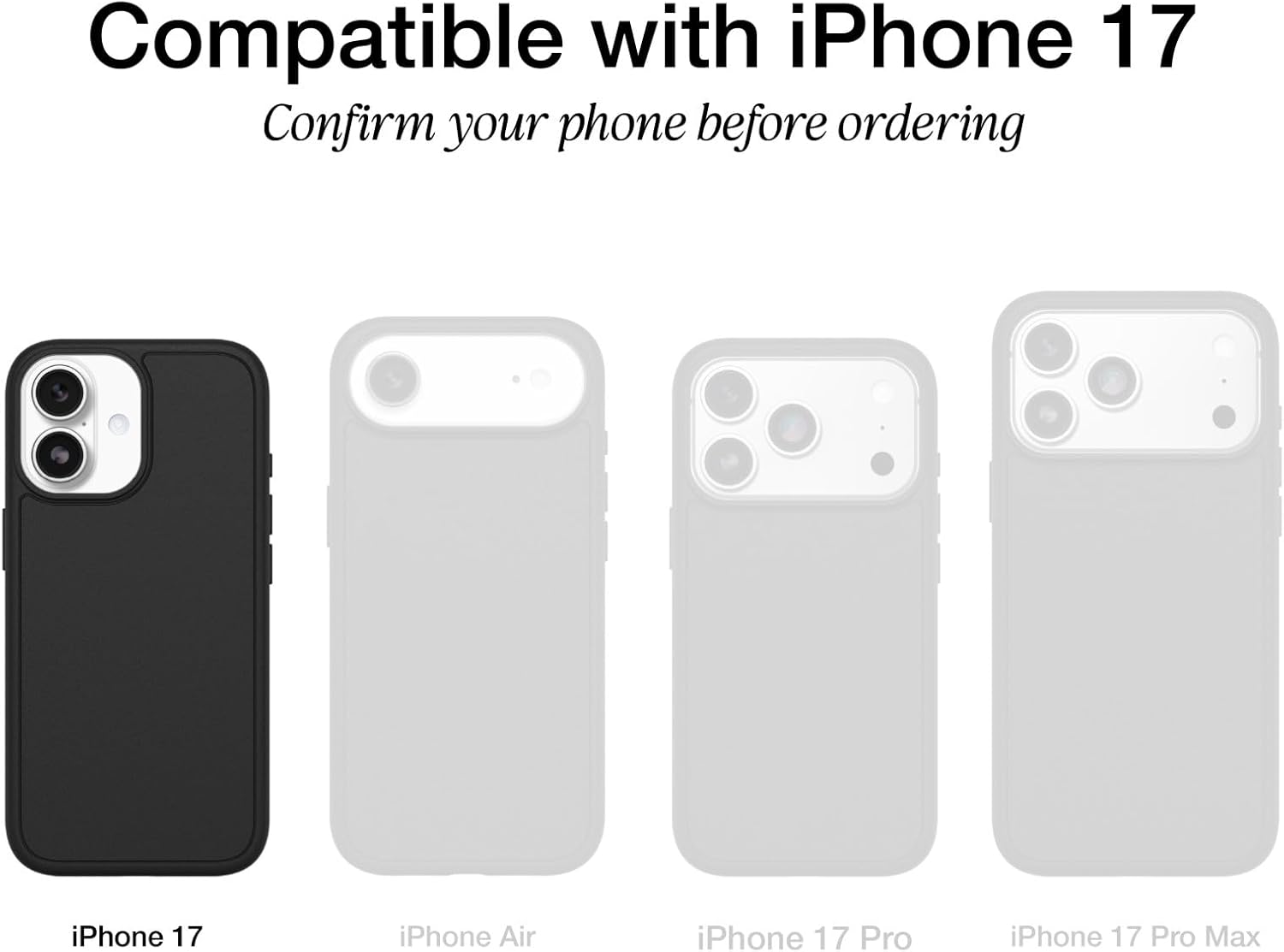 OtterBox iPhone 17 Profile Series Case - Black