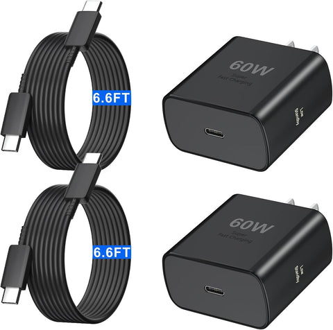 60W USB C Charger Super Fast Charging 3.0 for Samsung Galaxy S26 Ultra, Type C Charger Block with 6.6 FT Long USB C Fast Charging Cable for Samsung Galaxy S26 Ultra/S26/S26+/S25 S24 S23 S22