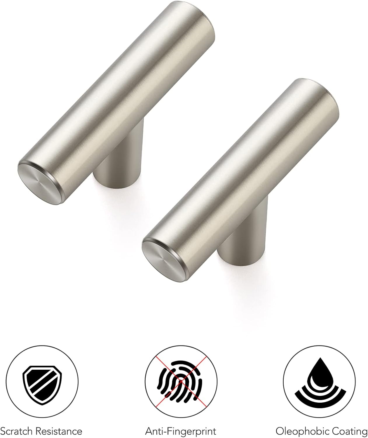 Ravinte Brushed Nickel Cabinet Pulls Cabinet Handles Single Hole 30 Pack