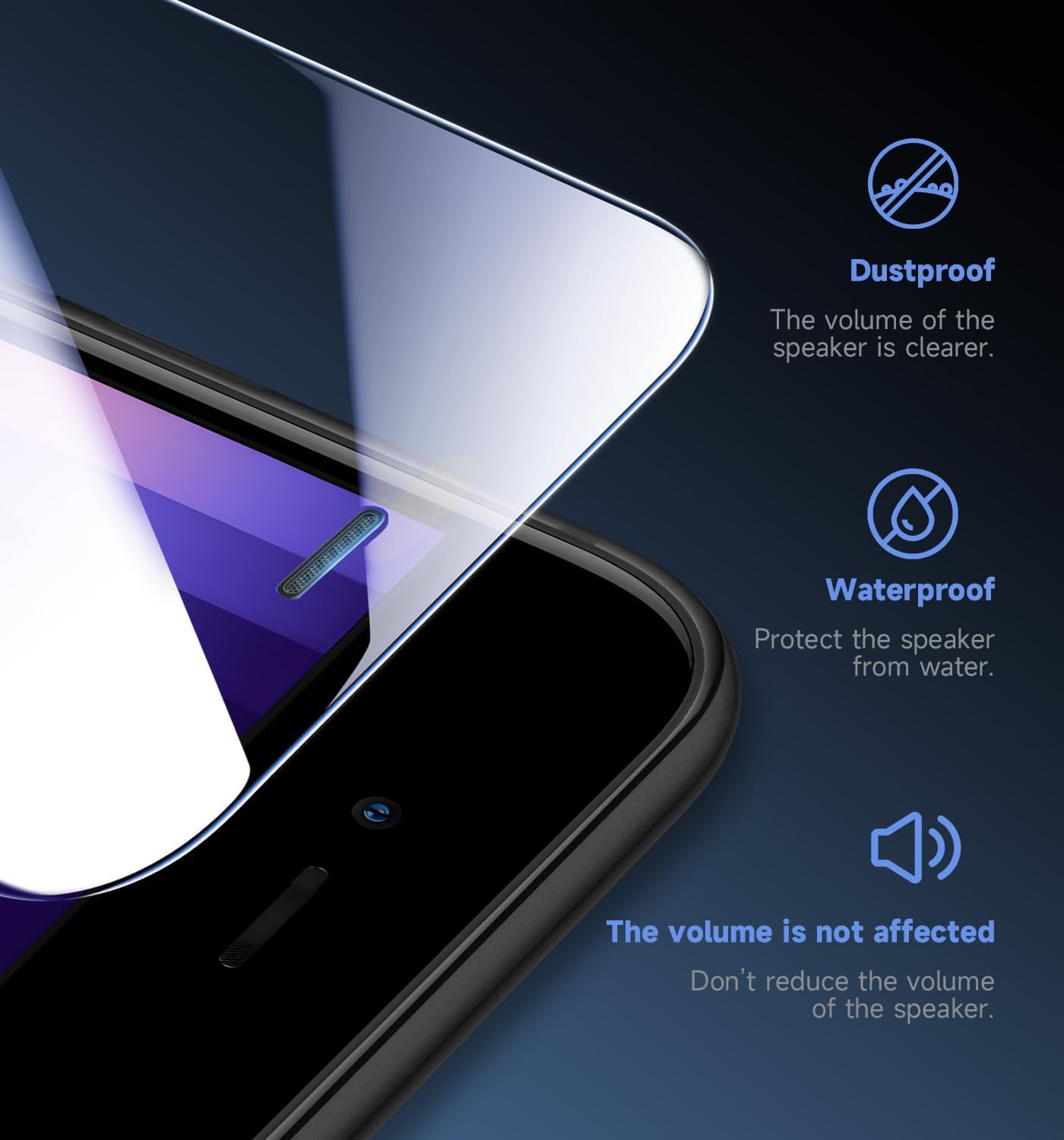 MAGIC JOHN 2 Pack Screen Protector for iPhone SE 3/SE 2 (2022/2020 Edition), iPhone7/8/6 Tempered Glass, Auto Dust-Elimination, Bubble Free, Easy Installation