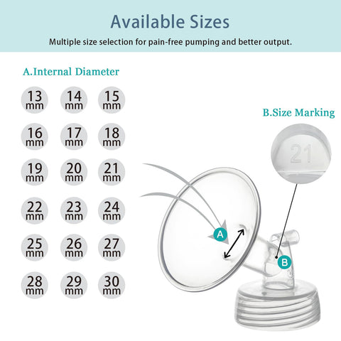 19mm Flange and Duckbill Valve Compatible with Spectra S1 S2 9 Plus Breastpump Replacement to Spectra Pump Parts, Not Original, Replace Accessories.
