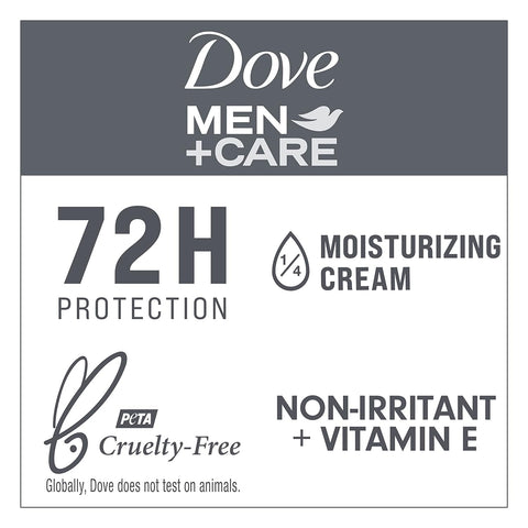 Dove Men+Care Antiperspirant Deodorant 48-hour sweat and odor protection Clean Comfort Antiperspirant for men formulated with vitamin E and Triple Action Moisturizer 2.7 oz pack of 3