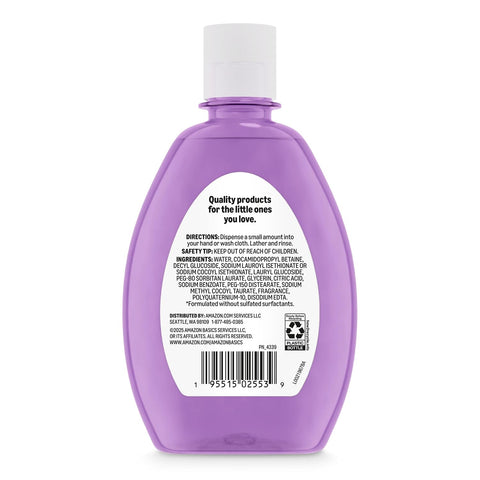 Amazon Basics Night-Time Baby Bath, Lightly Scented, 13.6 Fl Oz (Pack of 1), Packaging May Vary