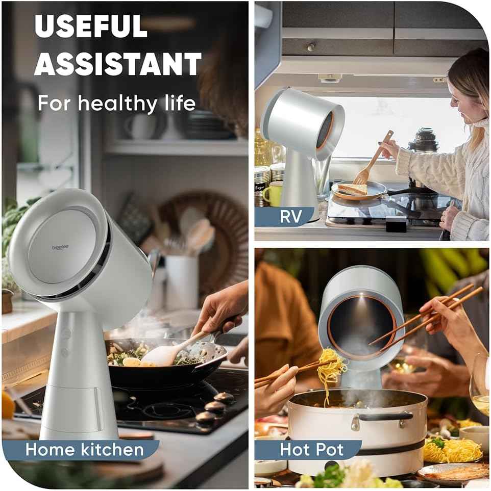 BREETEE Portable Range Hood Fan for Cooking, Apartment, Dorm & RV
