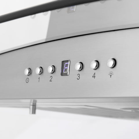 ZLINE 30 in. Island Mount Range Hood in Stainless Steel & Glass (GL5i-30)
