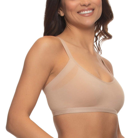 Felina Ladies' Side Smoothing Bra, 2-Pack (US, Alpha, X-Large, Regular, Regular, BlackNude)