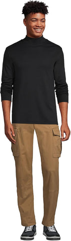 Lands' End Men's Supima Cotton Mock Turtleneck