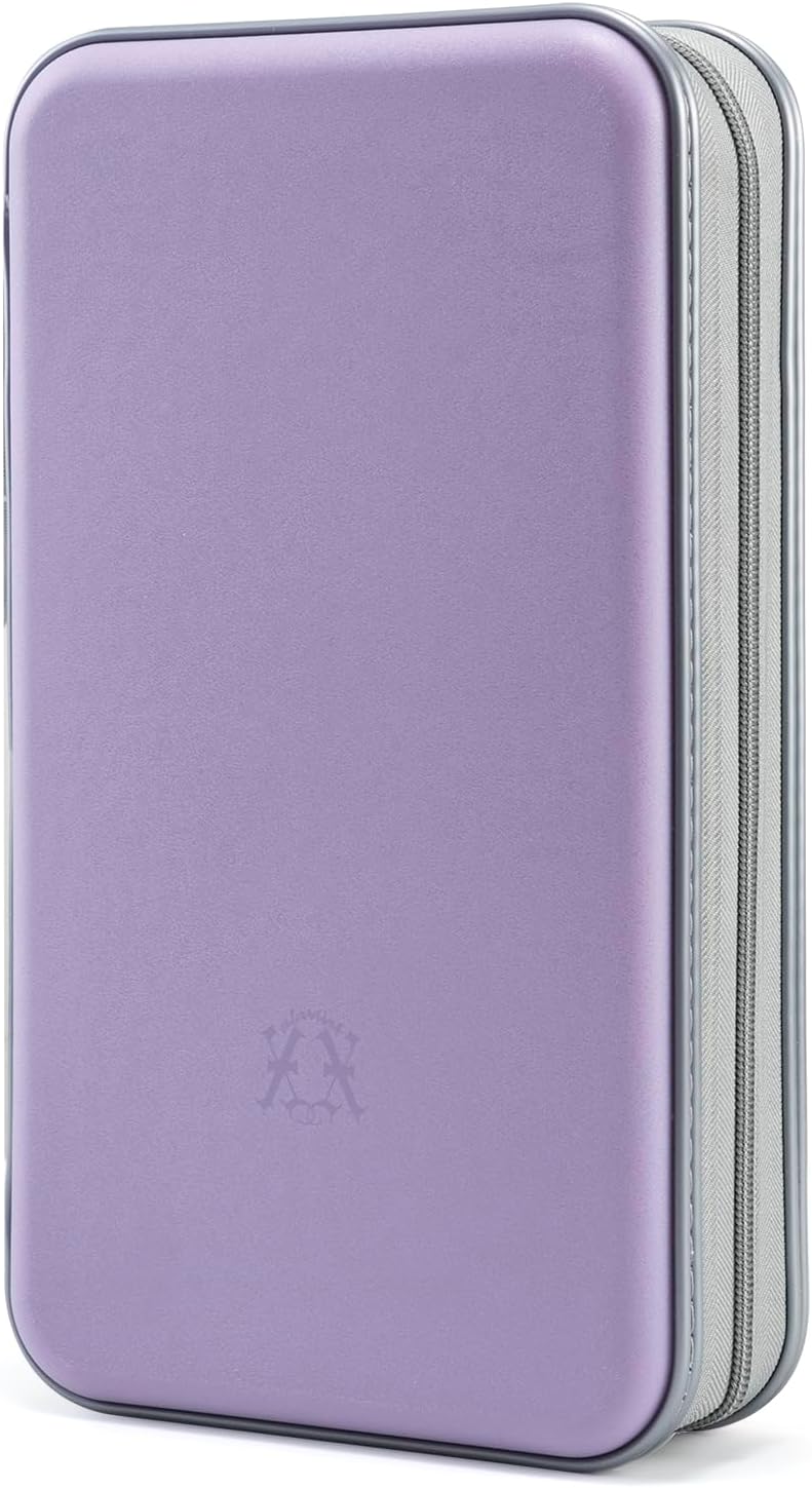 alavisxf xx CD Case, 96 Capacity Hard Plastic Organizer Wallet for Car