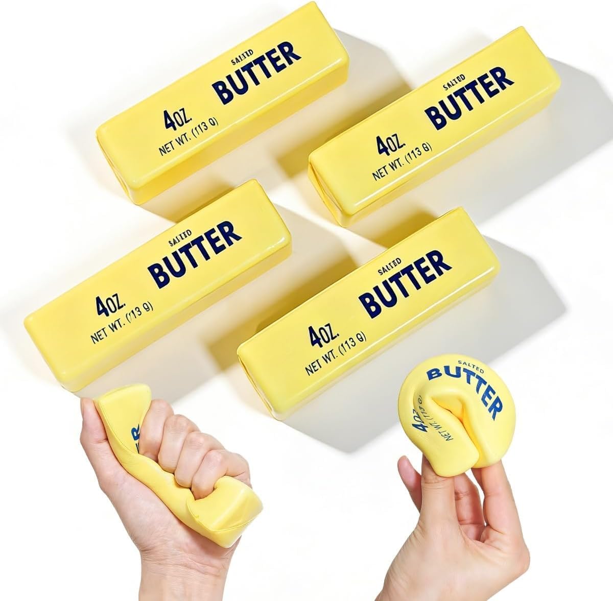 Slow Rising Squishy，Taba Squishy, Stress Balls，Party Favor Gift (Butter stick-2pcs)-0519 (Colorful-2pcs)