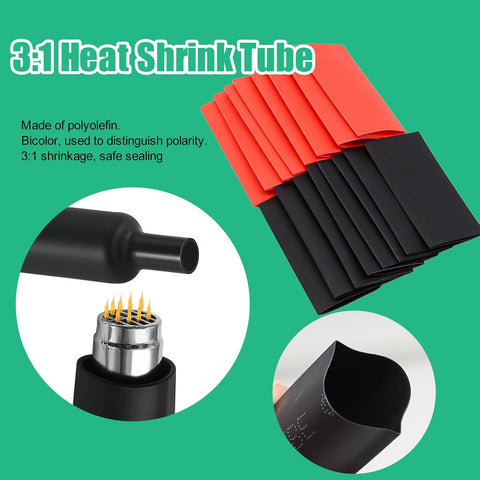 Twidec/160PCS Battery Cable Ends AWG 2 4 6 8 10 12 Gauge Copper Cable Wire Lugs,Ring Terminals Connectors,Copper Ring Terminals Connectors and Hammer Lug Crimper Tool 8 AWG to 0000 AWG