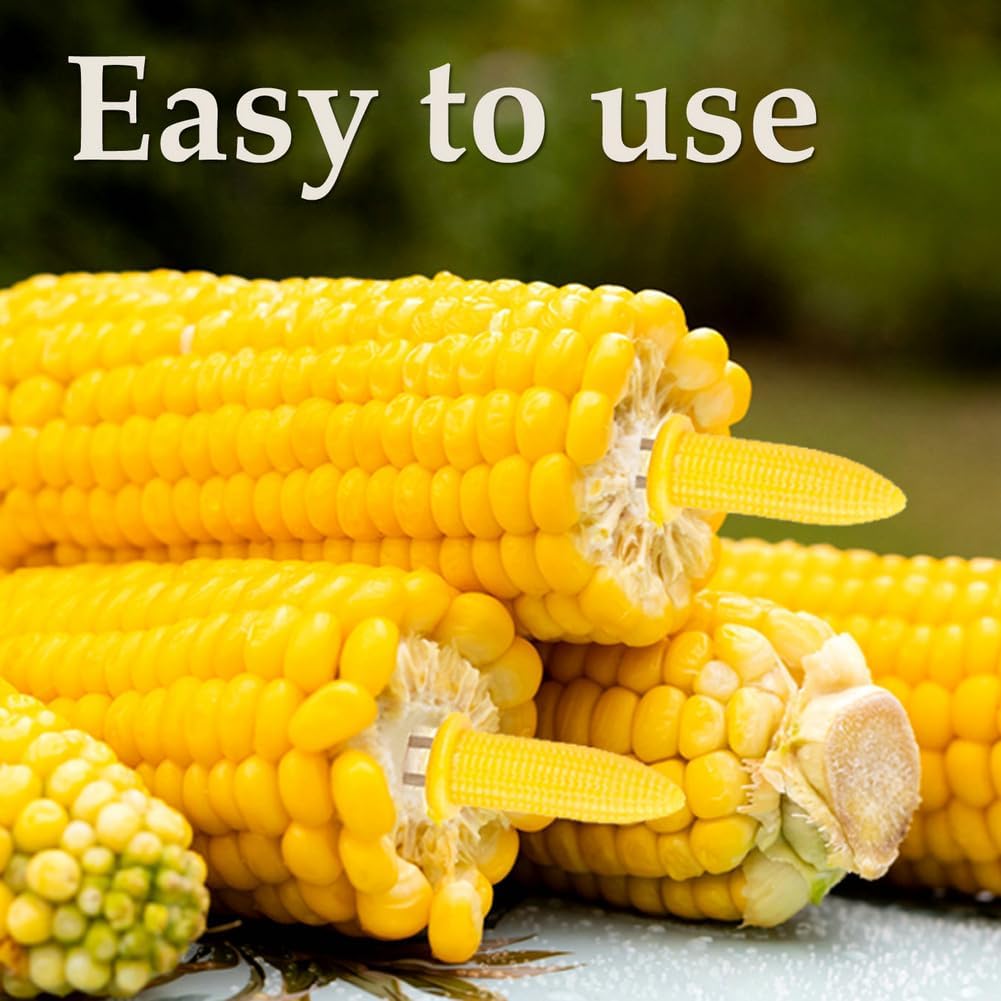 24 Pack Corn Holders, Stainless Steel Corn on The Cob Holders, Corn Cob Holders Corn on The Grill Corn on The Cob Skewers for Home Cooking BBQ Parties Camping