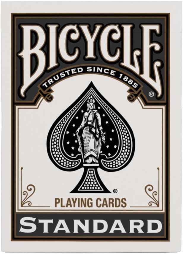 Bicycle Black Playing Cards Standard Index Poker Size Classic Deck