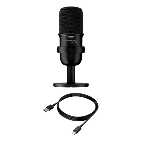 HyperX SoloCast – USB Condenser Gaming Microphone, for PC, PS4, PS5 and Mac, Tap-to-Mute Sensor, Cardioid Polar Pattern, great for Streaming, Podcasts, Twitch, YouTube, Discord,Black