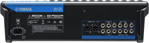 Yamaha MG20 20-Input 6-Bus Mixer,Black
