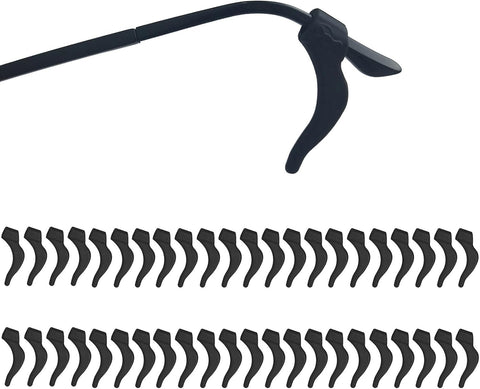 YINGFENG 22 Pairs Black Silicone Eyeglass Ear Grip with Storage Box, Anti Slip Eyeglass Retainer, Premium Silicone Ear Hook, Never Worry About Missing Your Glasses or Sunglasses Again