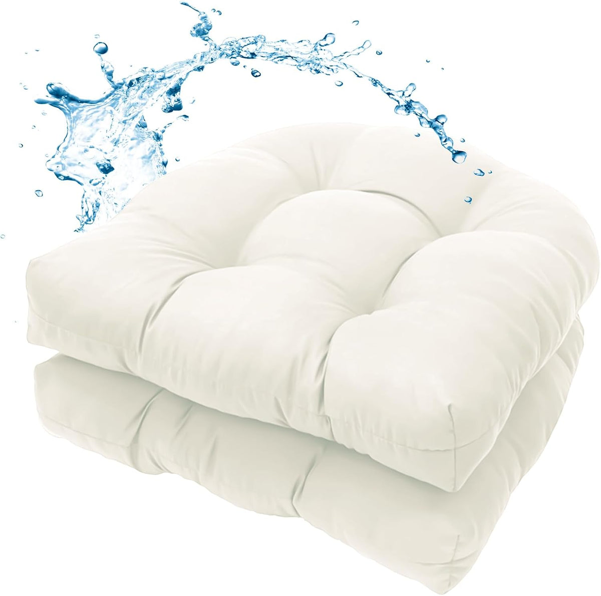 MTMR Outdoor Chair Cushions Set of 2, Patio Furniture Seat Pads, Waterproof