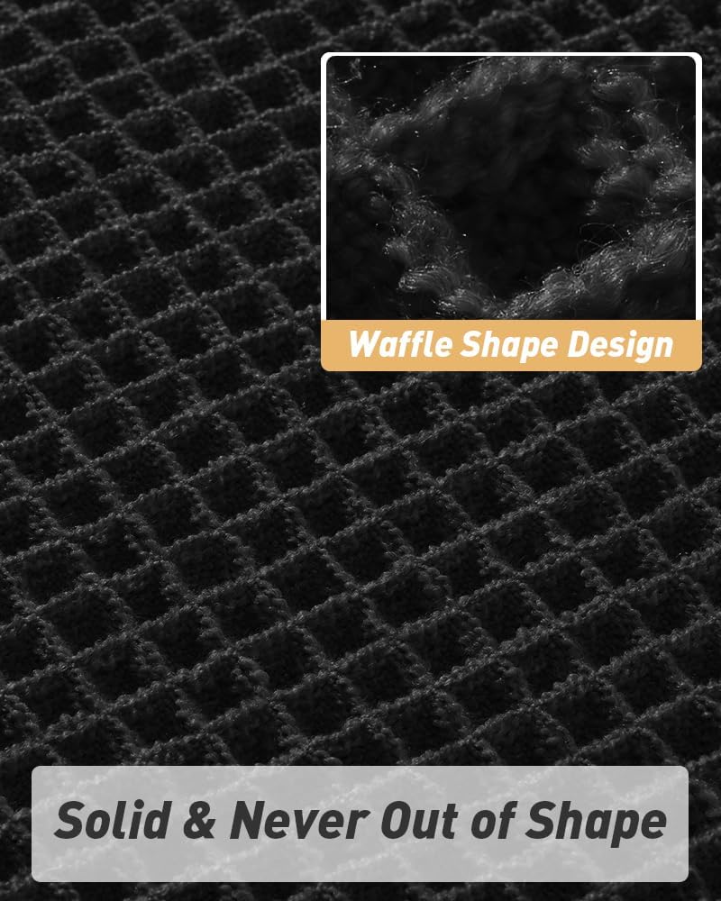 Upgraded Waffle Bath Mat Ultra Absorbent Non Slip Bathroom Mat, 18" x 30"