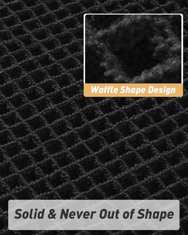Upgraded Waffle Bath Mat Ultra Absorbent Non Slip Bathroom Mat, 18" x 30"