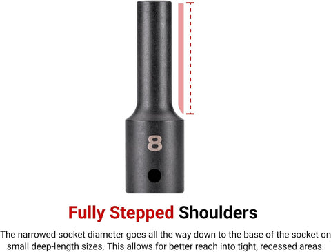 TEKTON 1/2 Inch Drive x 11 mm 6-Point Impact Socket | SID23111