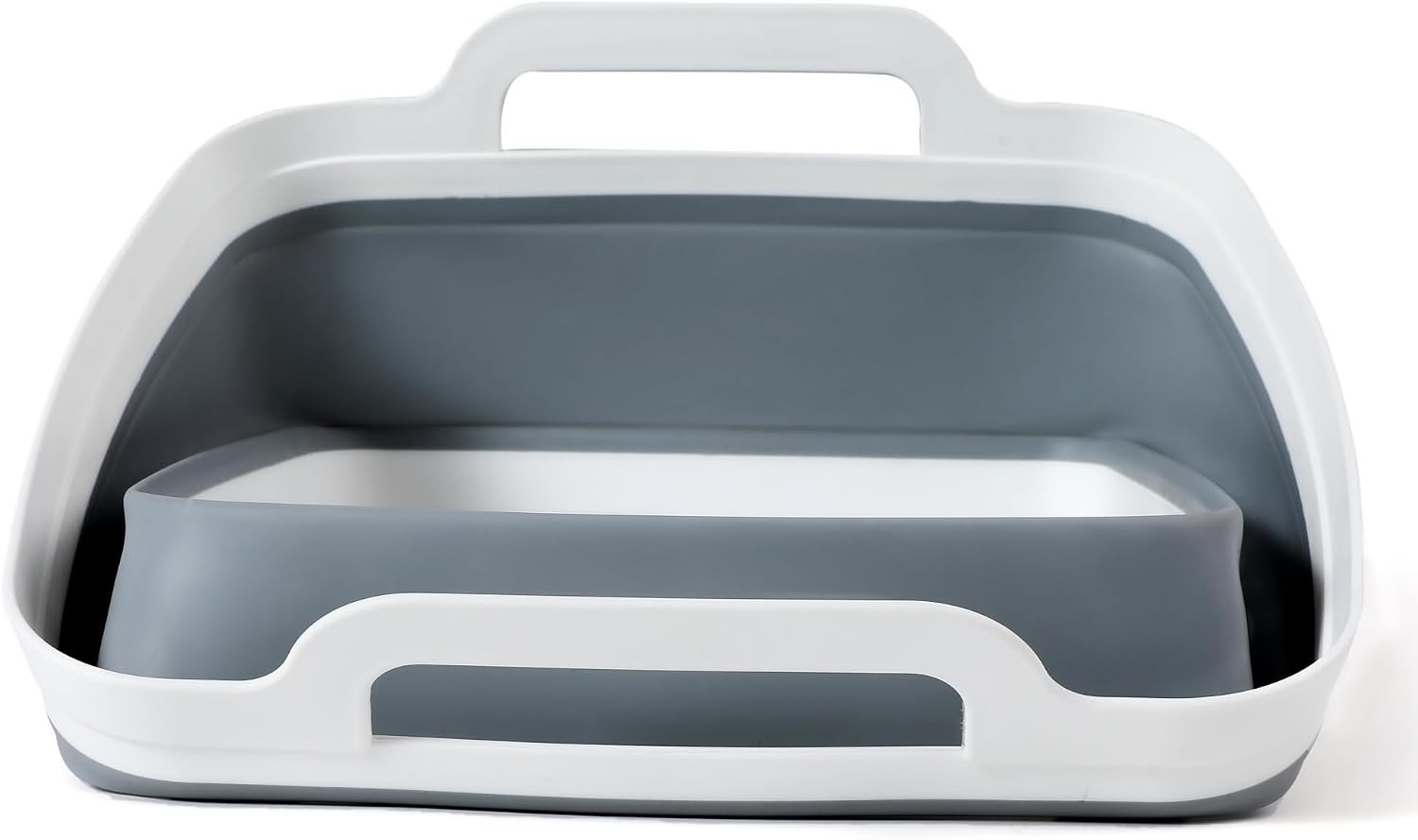 FOSJGO Collapsible Dish Basin with Drain Plug, Foldable Sink, 2.4 Gal (9L)
