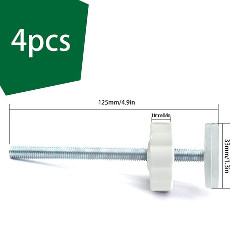 Vmaisi 8MM Pressure Gates Threaded Spindle Rods 4 Pack