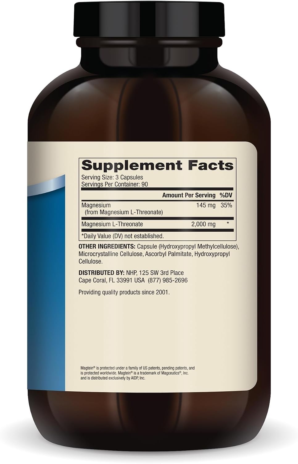 Dr. Mercola Magnesium Advanced, Magtein Magnesium L-Threonate, 270 Capsules