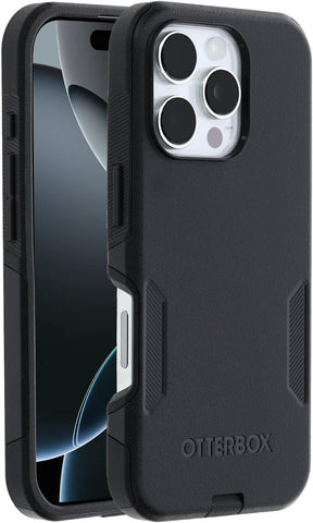 OtterBox iPhone 16 Pro Commuter Series Case - Black, Thin & Protective iPhone Case, Dual-Layer, Impact Absorbing iPhone Case
