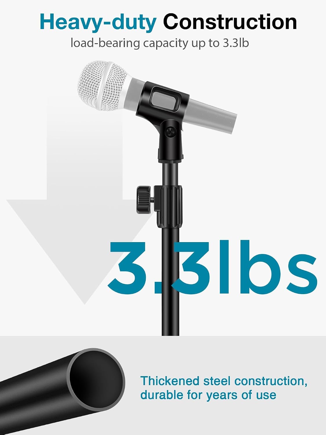 InnoGear Desktop Microphone Stand Holder Mic Stand Desk Mount for Fifine