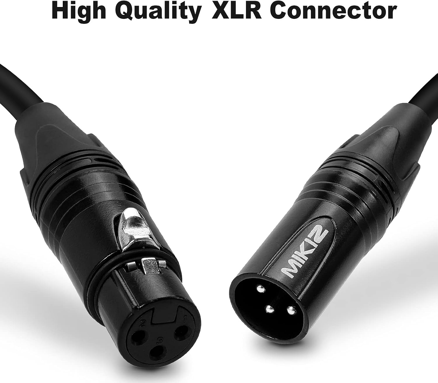 XLR Cables for Microphone 15 Ft 6 Pack, XLR Male to Female Patch Cord