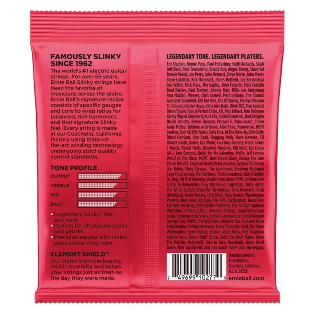 Ernie Ball Burly Slinky Nickelwound Electric Guitar Strings 11-52 Gauge