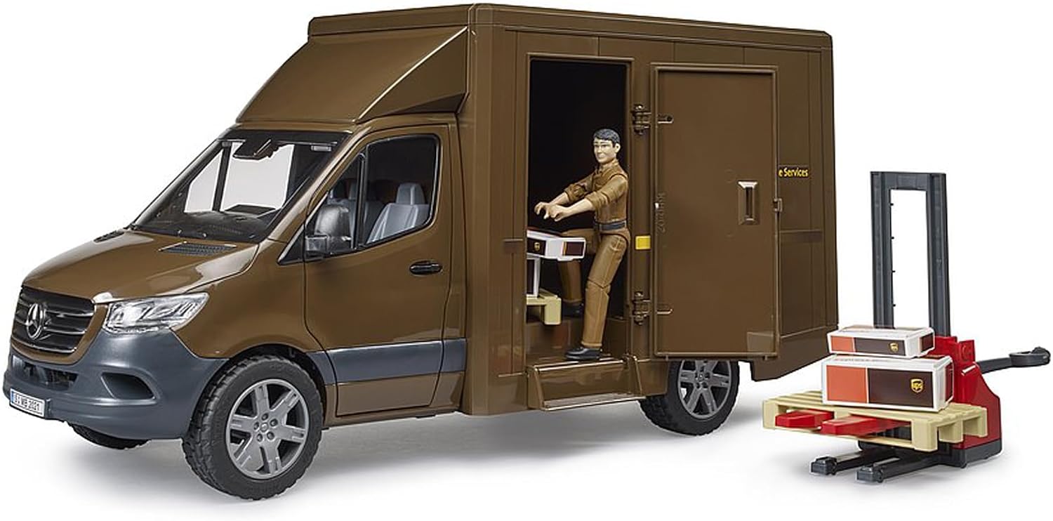 Bruder 02678 MB Sprinter UPS with Driver and Accessories