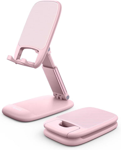 Lamicall Pink Phone Holder, Desk Accessories - Rose Gold Office Holder