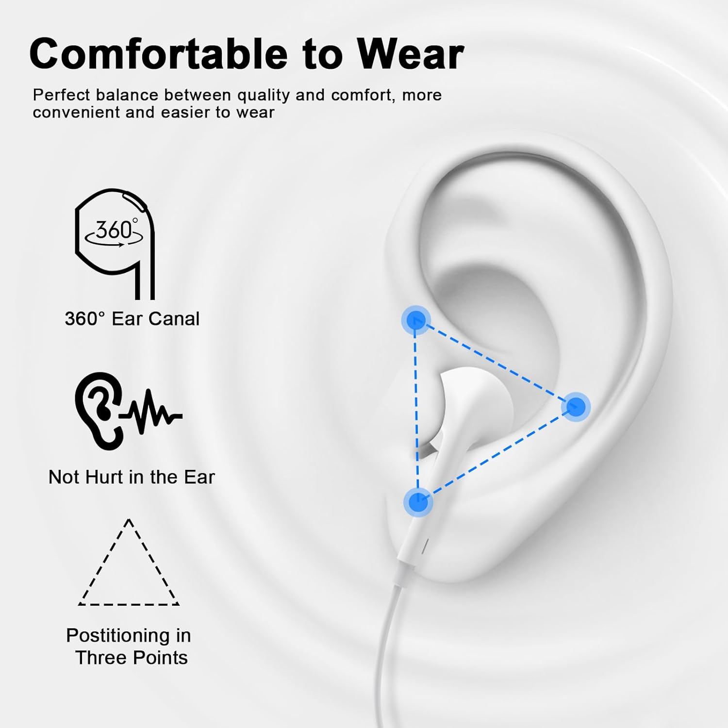 2 Pack Apple MFi Certified iPhone Headphones Wired with Lightning Connector