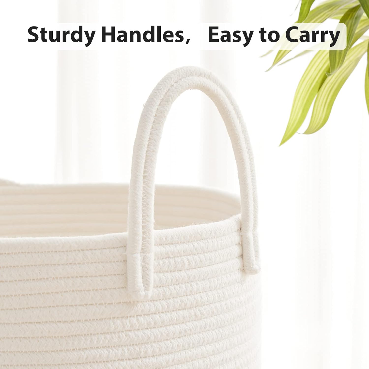 Fiona's magic Woven Laundry Hamper, 58L Tall Blanket Storage