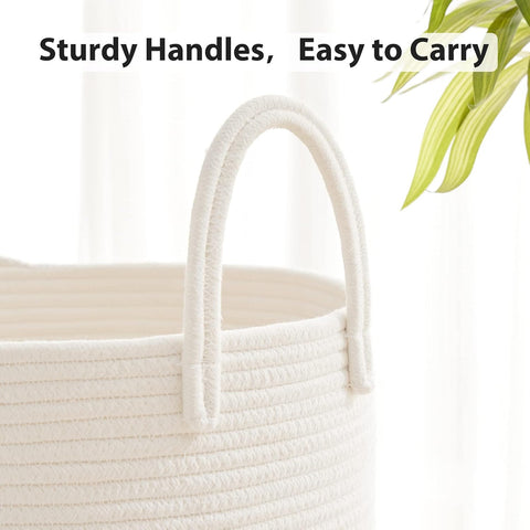 Fiona's magic Woven Laundry Hamper, 58L Tall Blanket Storage