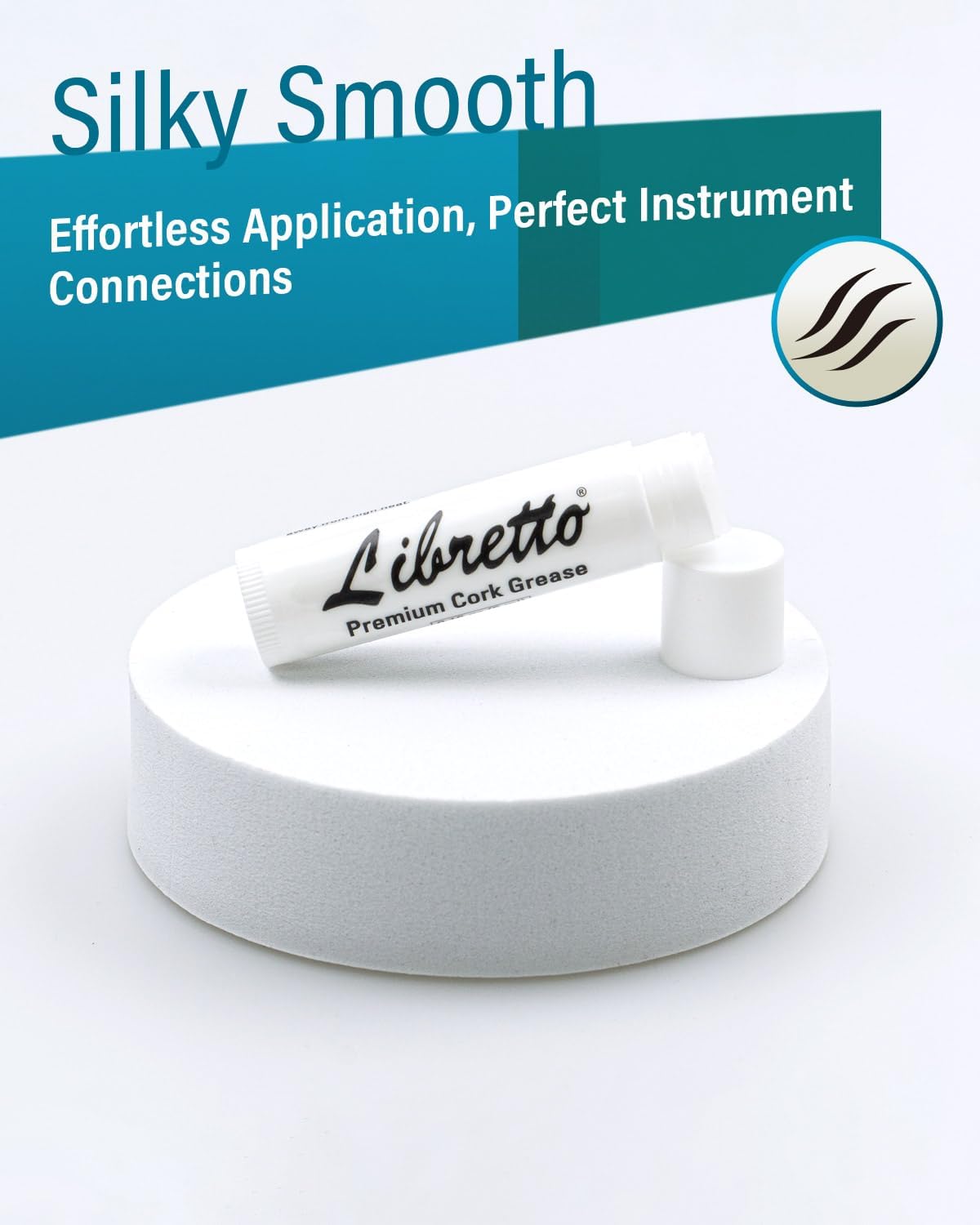 Libretto Clarinet Swab Kit, Pull Through Swab + Cork Grease, Microfiber Swab for Bb Clarinet, Odorless 0.16 oz Cork Grease for Woodwind Musical Instruments