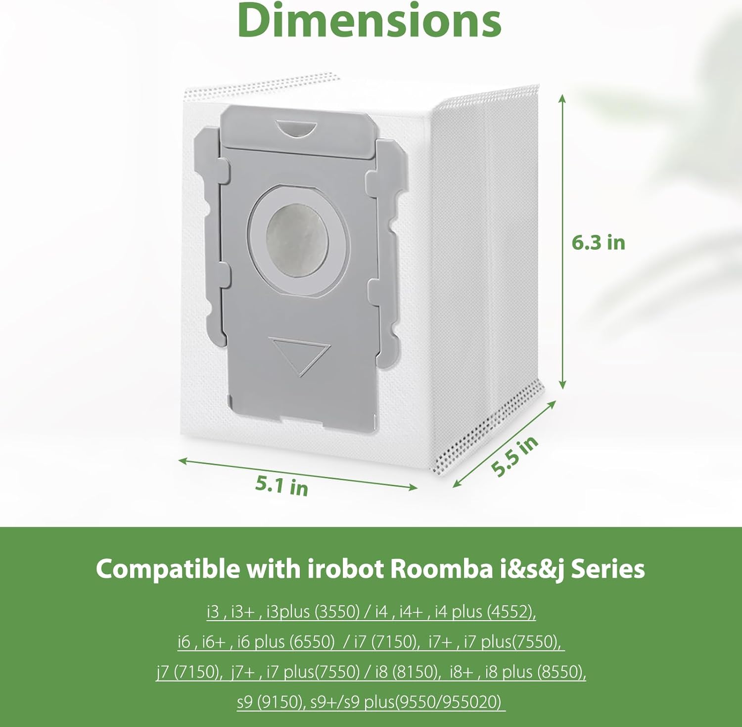 18 Pack Vacuum Bags for iRobot Roomba I/S/J Series &100-700 Combo Robot Vac