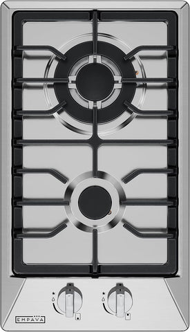 Empava 12 in. Gas Stove Cooktop with 2 Italy Sabaf Sealed Burners